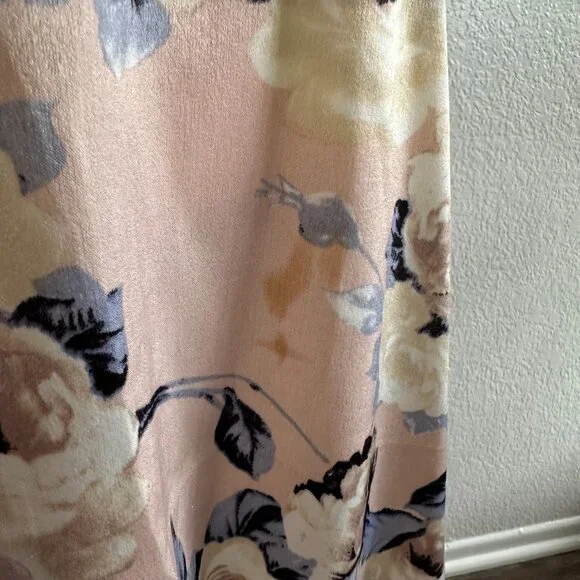 January 7 Floral High-Low Halter Dress with Waist Tie - Small - Picture 9 of 9